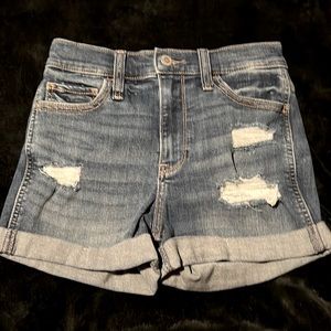 Hollister ~ high waist jean shorts